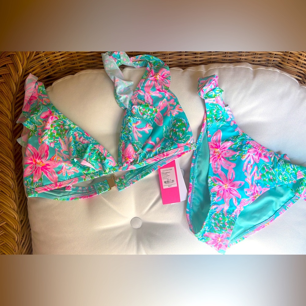 Lily Pulitzer bathing suit (Top - 8, Bottom - 6)